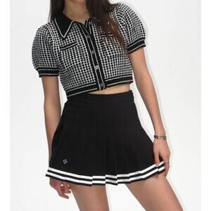 SMFK Campus Black And White Checkered Polo